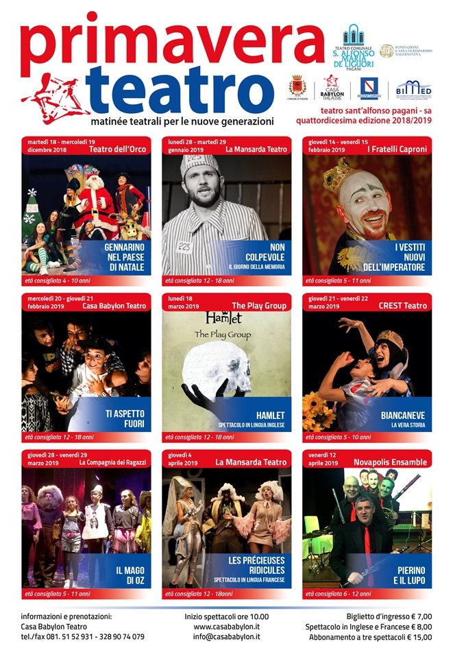 Primavera Teatro 2018 - 2019